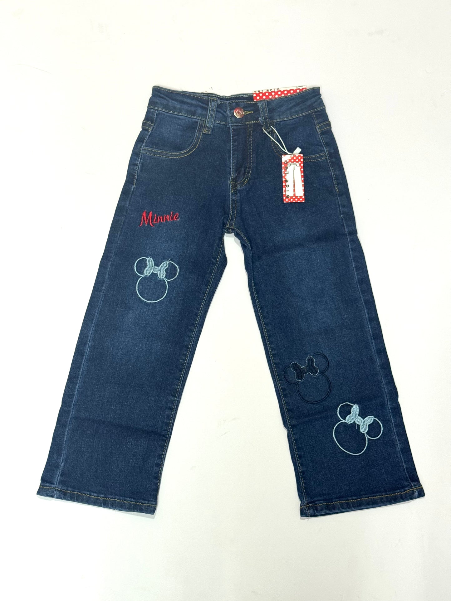 Pantalon jeans ancho azul oscuro minnie Disney MM-2560