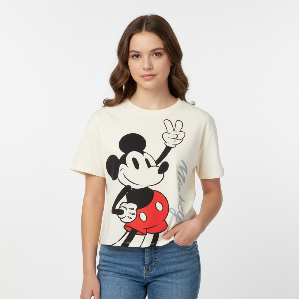 Camisa blanca minnie Disney niña juvenil promo 2x1000