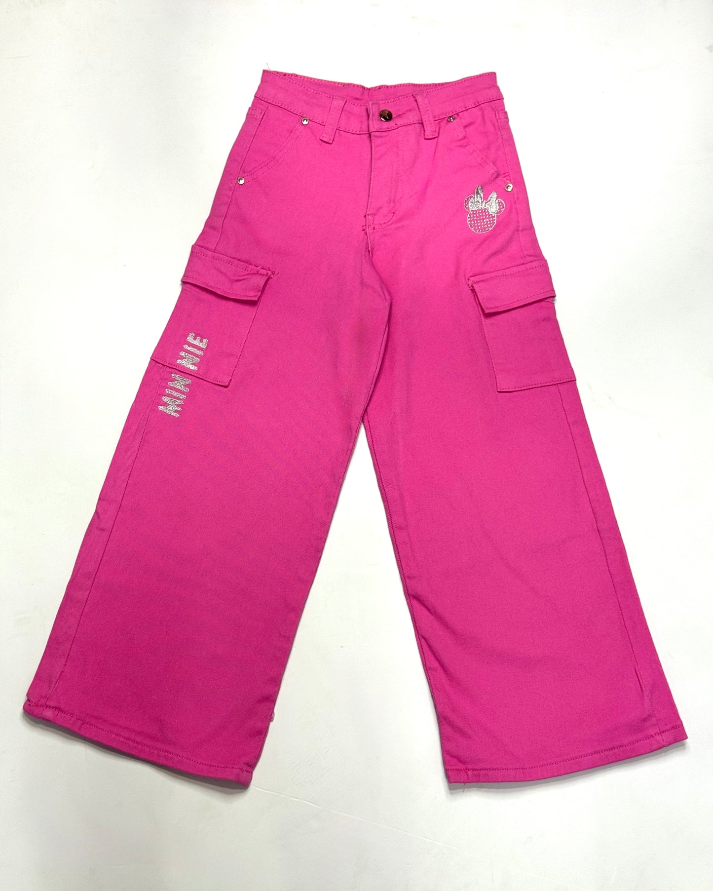 Pantalon jeans rosado niña Minnie MM-2517