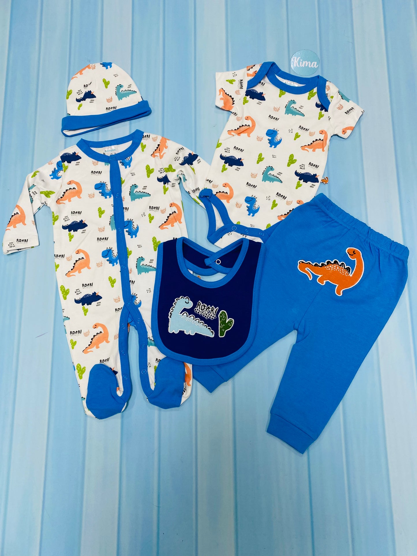 Set de 5 piezas dinosaurio Niño Kobytin
