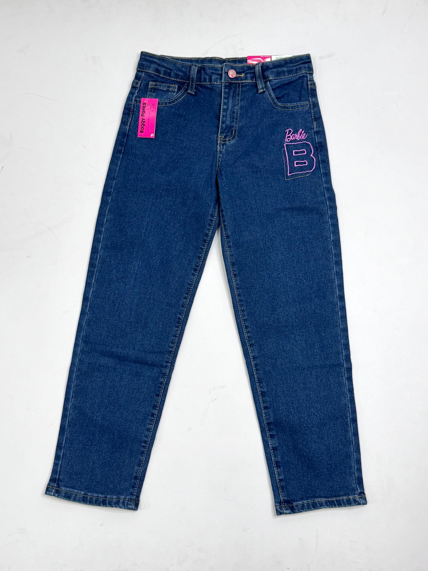 Pantalon jeans azul oscuro niña Barbie BA-89981