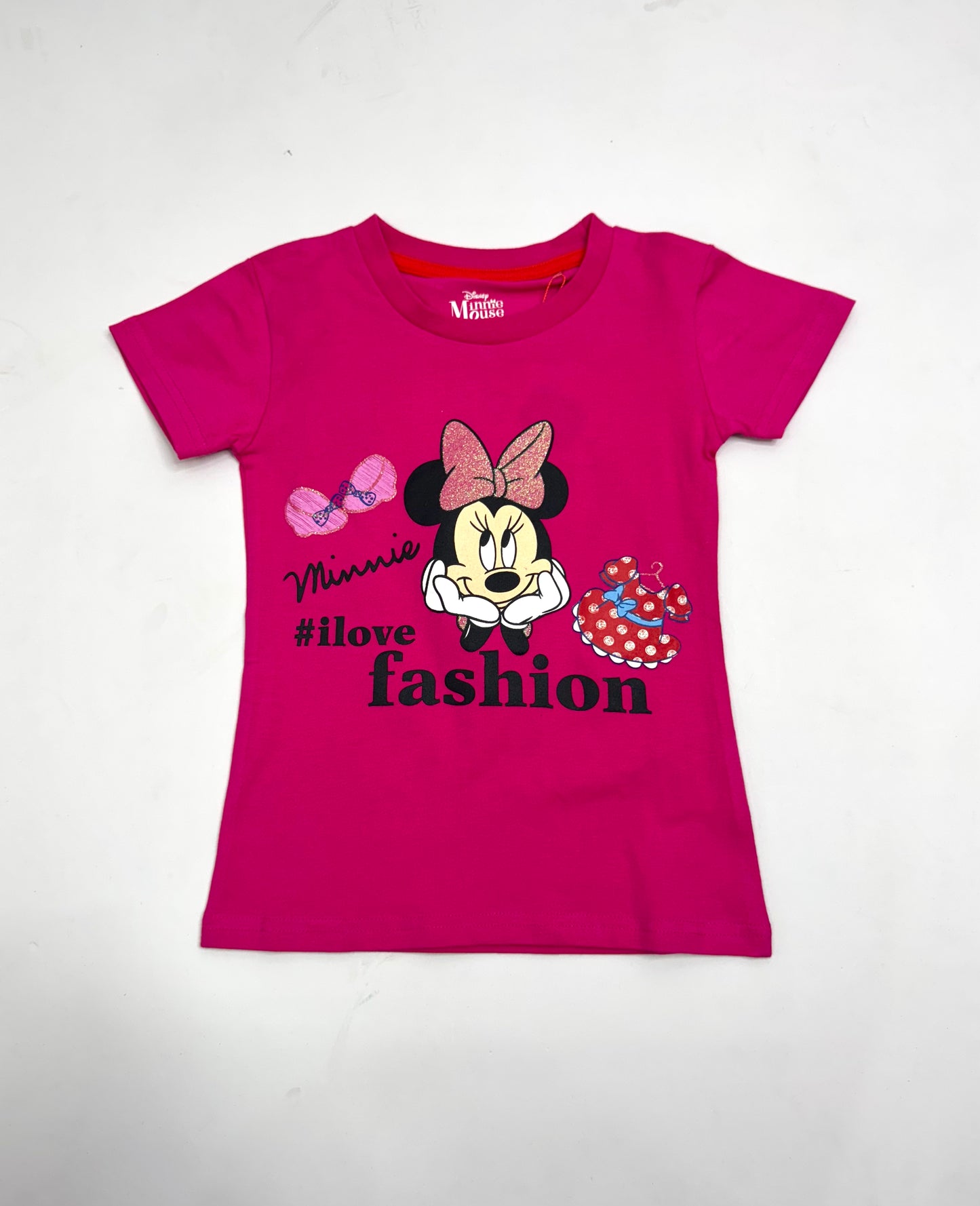 Camisa rosada fucsia niña Minnie Disney MM-2405 promo 3x1000