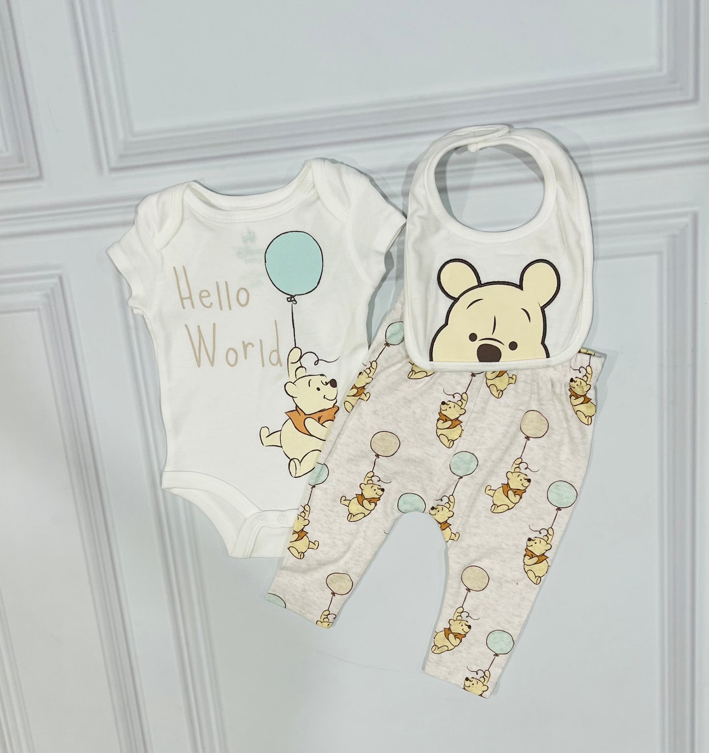 Set 3 piezas bebe niño niña Disney Winnie the pooh