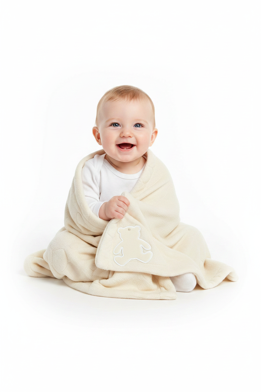 Cobija sabana beige bebe niña Tinytots GS72779