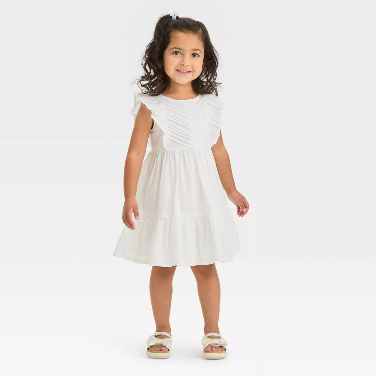 Vestido blanco Oshkosh revuelos niña 16259312