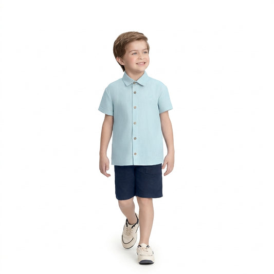 Camisa azul celeste niño Up Baby 46915-134200