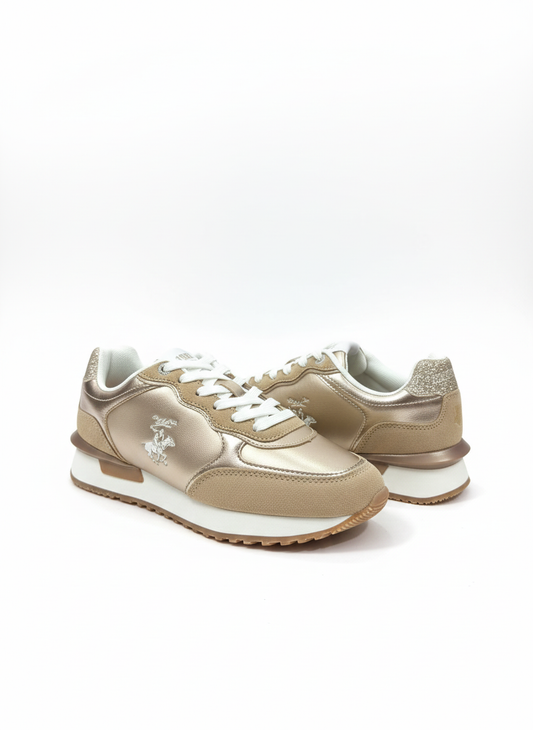 Tenis Polo Club dama mujer dorado HIGH-GLDRS-W7-A 12901090