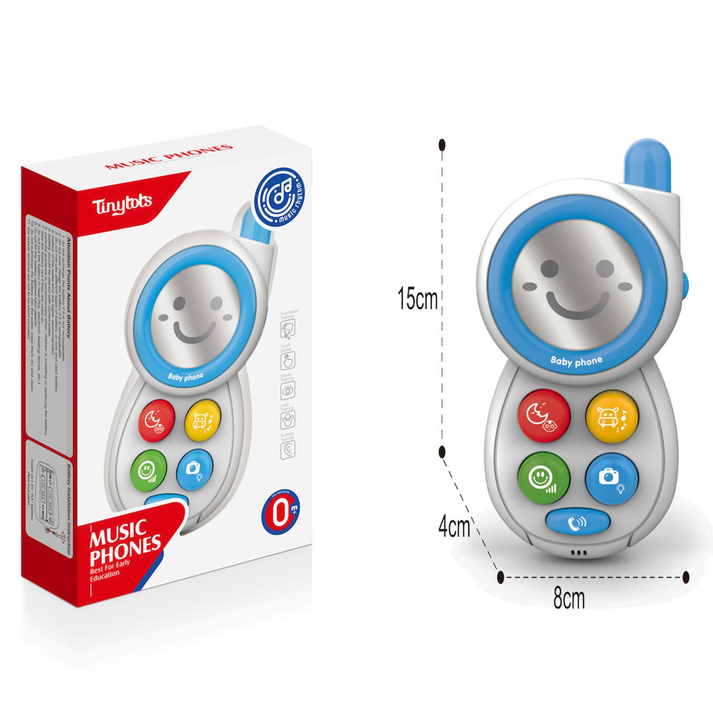 Juguete telefono musical bebe niño niña Tinytots HE0512 promo 3x1000