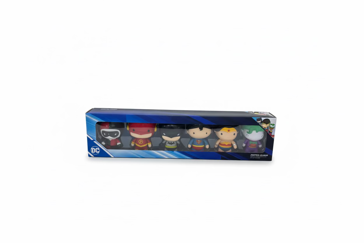 Figura acción liga de justicia 4 pulgadas set 6 piezas DC Comics WT-ALL4-06T 590490