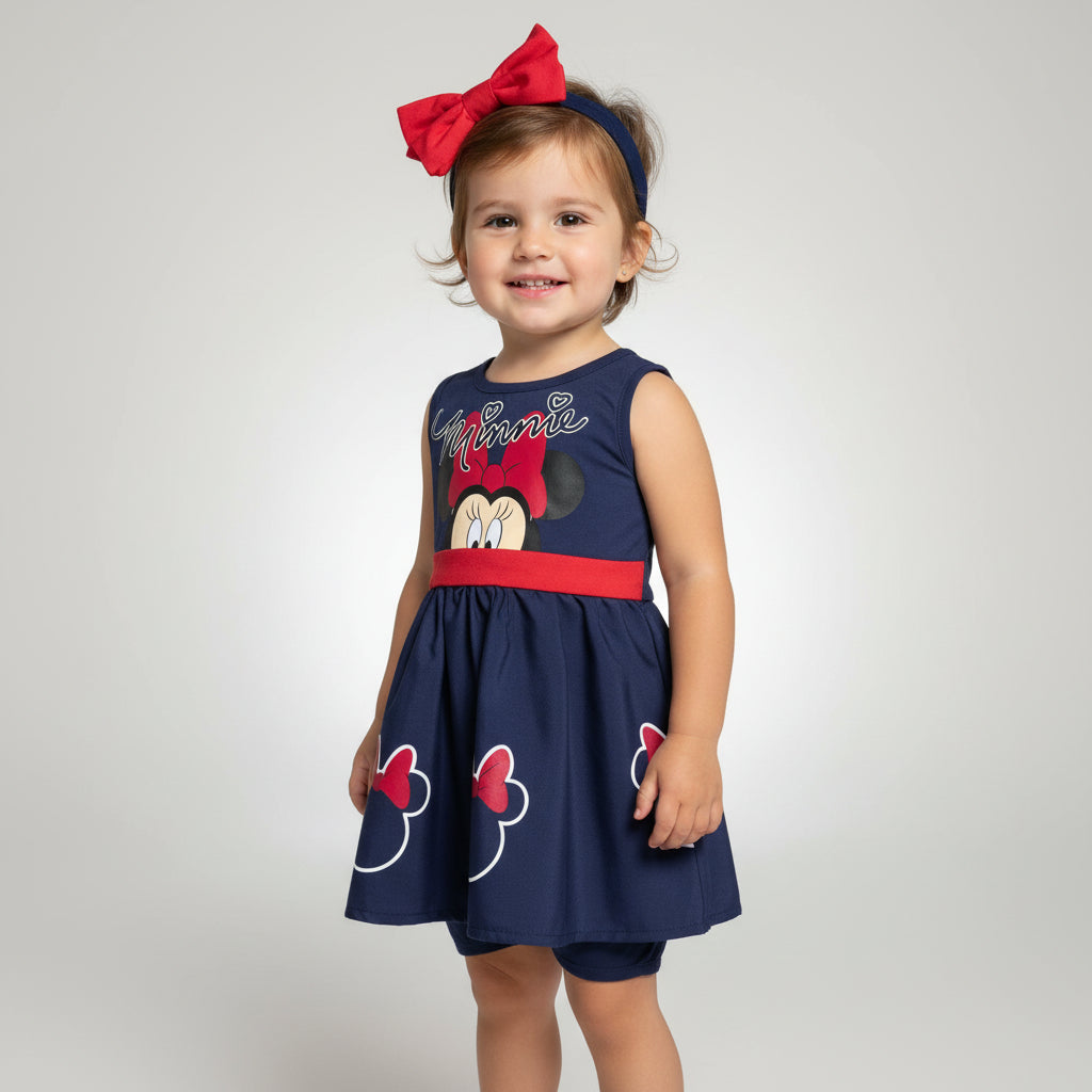 Vestido azul Disney Minnie niña bebé D10-MI-1323B 390345 promo 3x1000