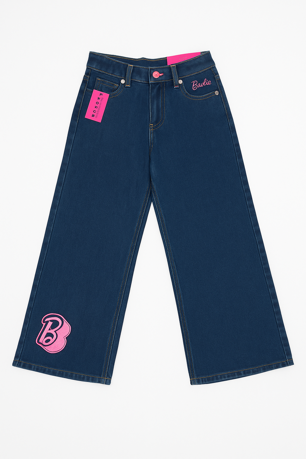 Pantalon jeans azul oscuro niña Barbie BA-89980
