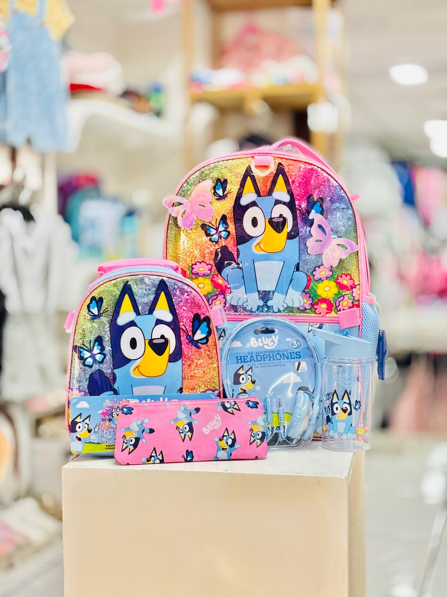 Mochila bluey 5 piezas niña