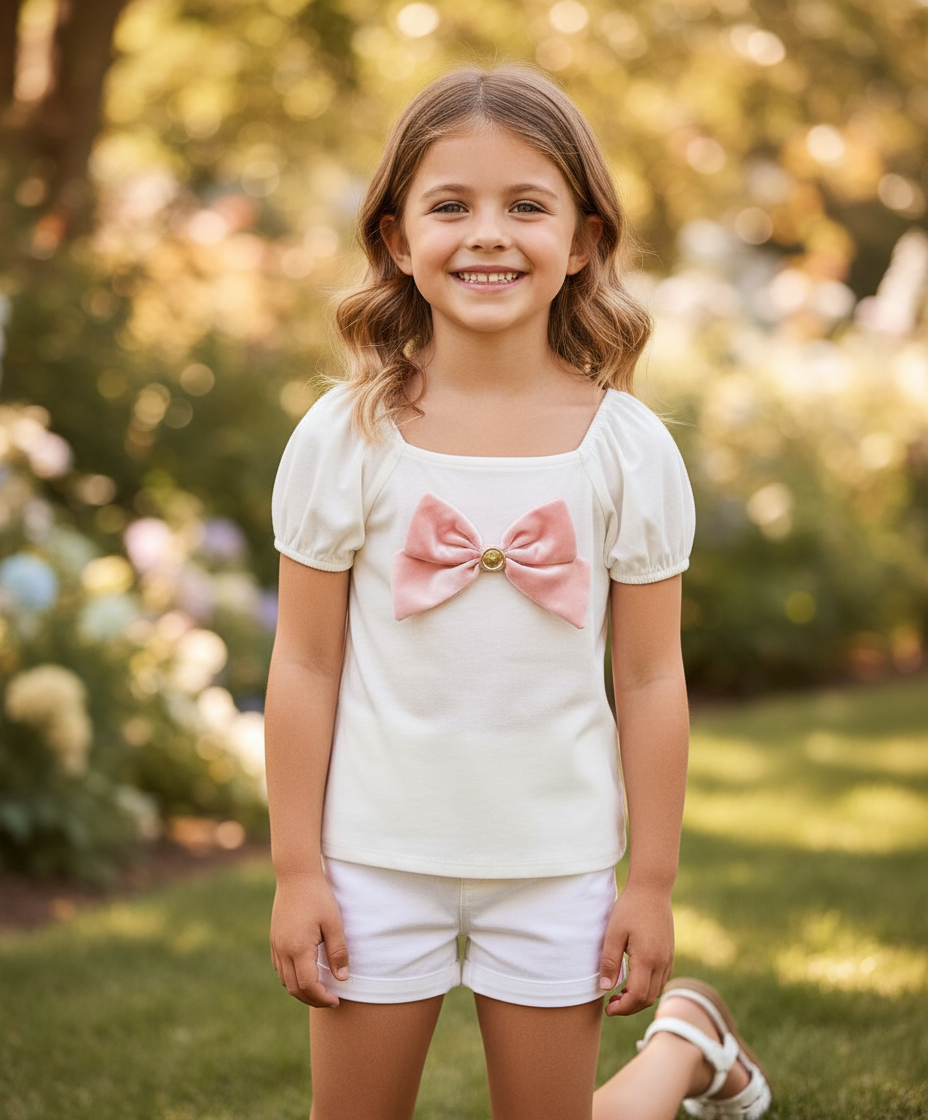 Camisa blanca chongo niña Gymboree 3054531