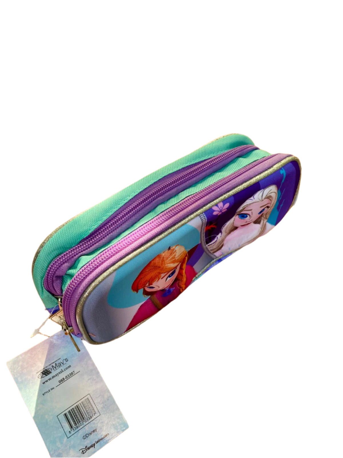 Cartuchera frozen morada 24x115x7 068-03387