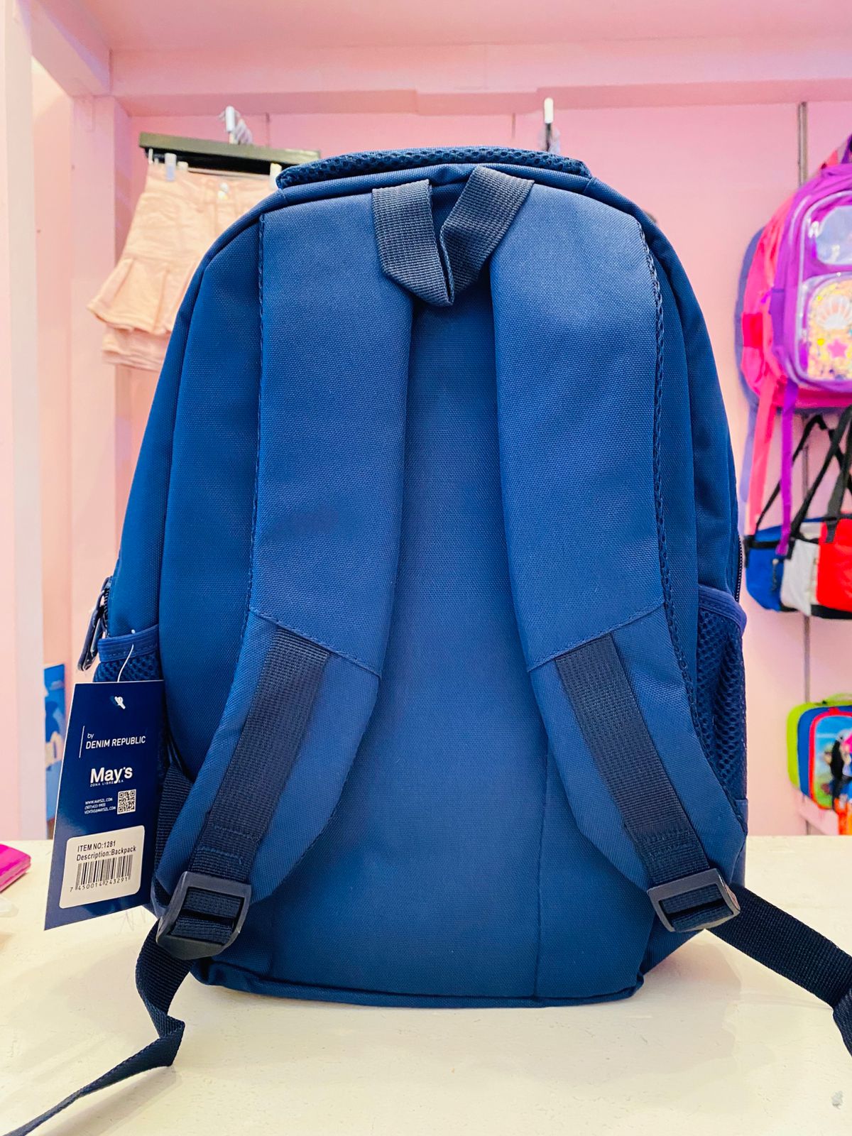 Mochila azul oscuro 14 061-1281