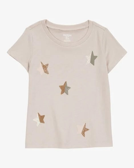 Camisa estrellas beige niña Oshkosh