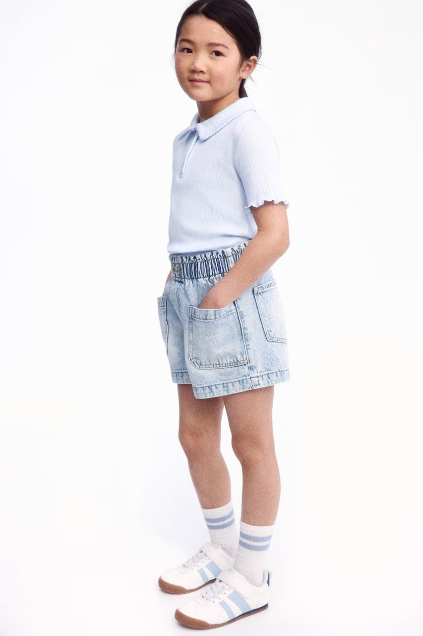 Short azul jeans niña H&M 1115791