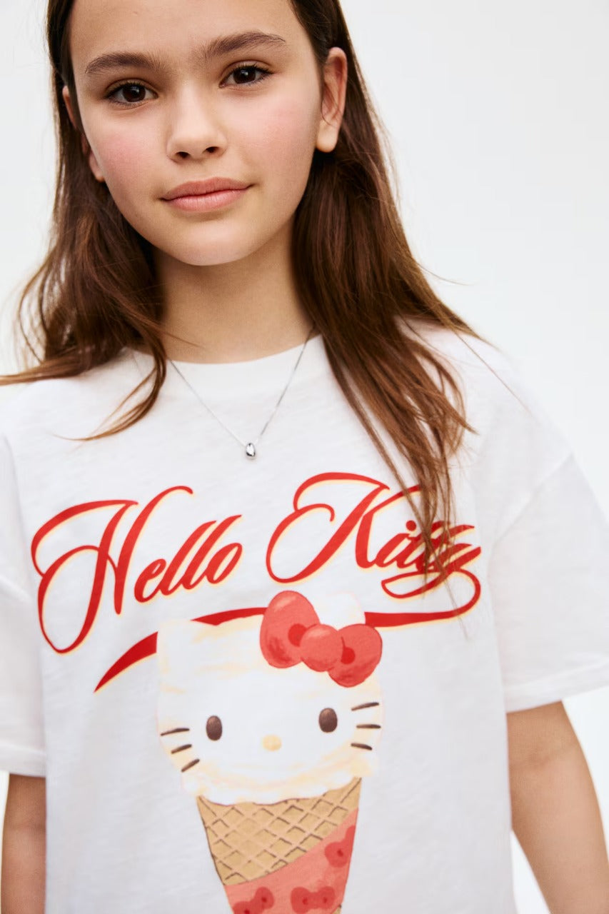 Camisa blanca Hello Kitty H&M 1292018
