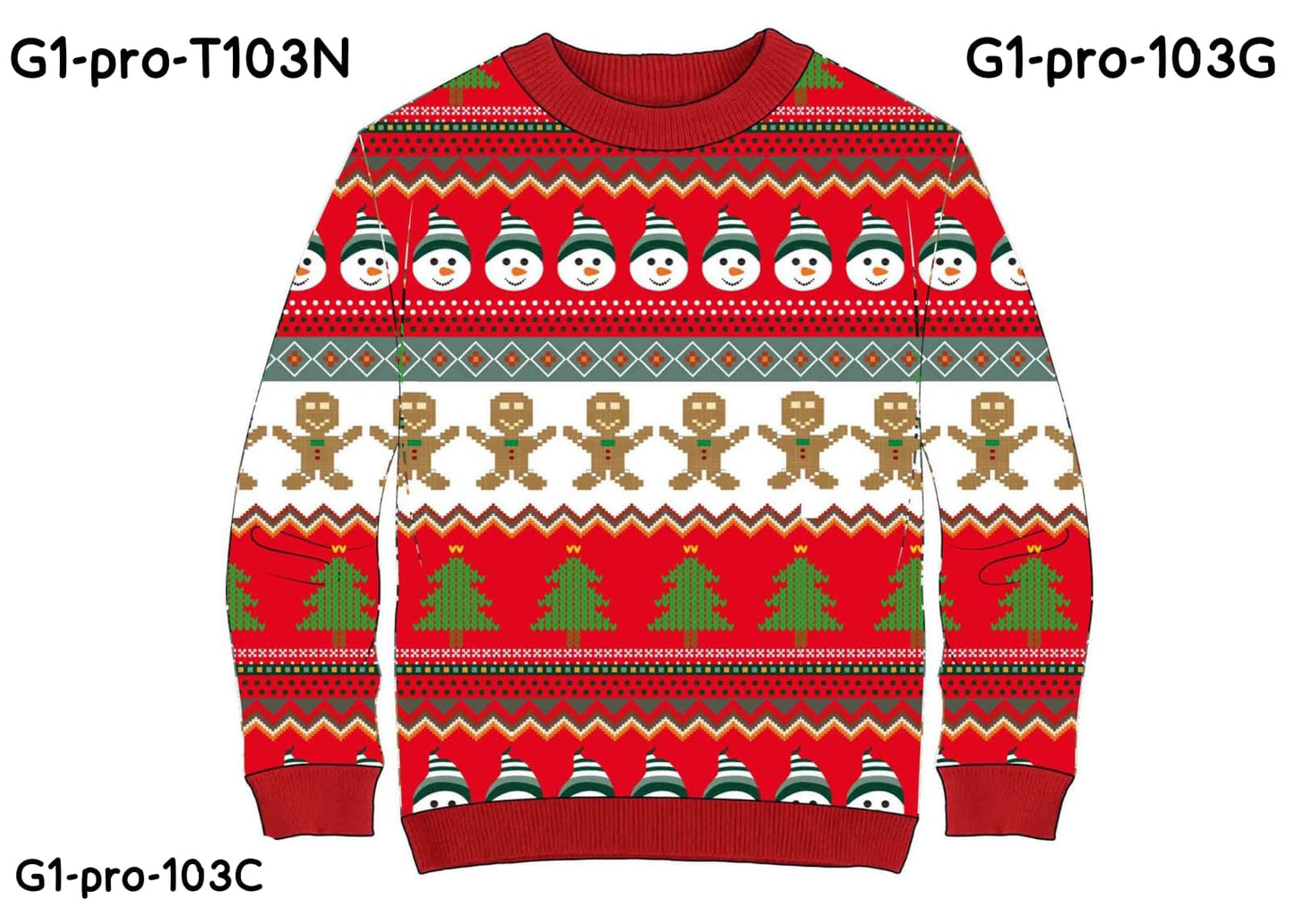 Sueter sweater rojo blanco navidad navideño niño niña dama mujer caballero hombre