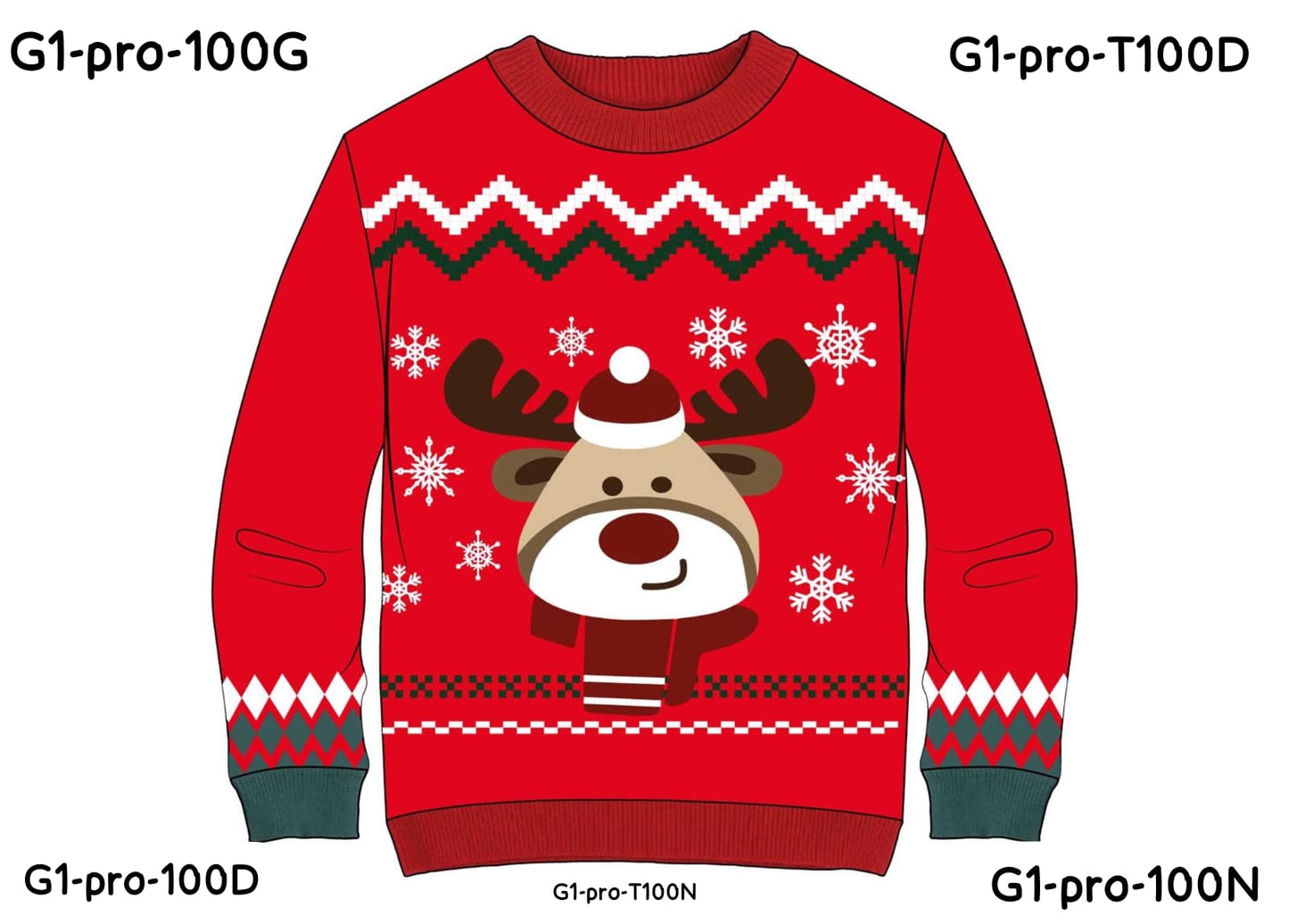 Sueter sweater navidad navideño rojo reno niño niña dama mujer hombre caballero