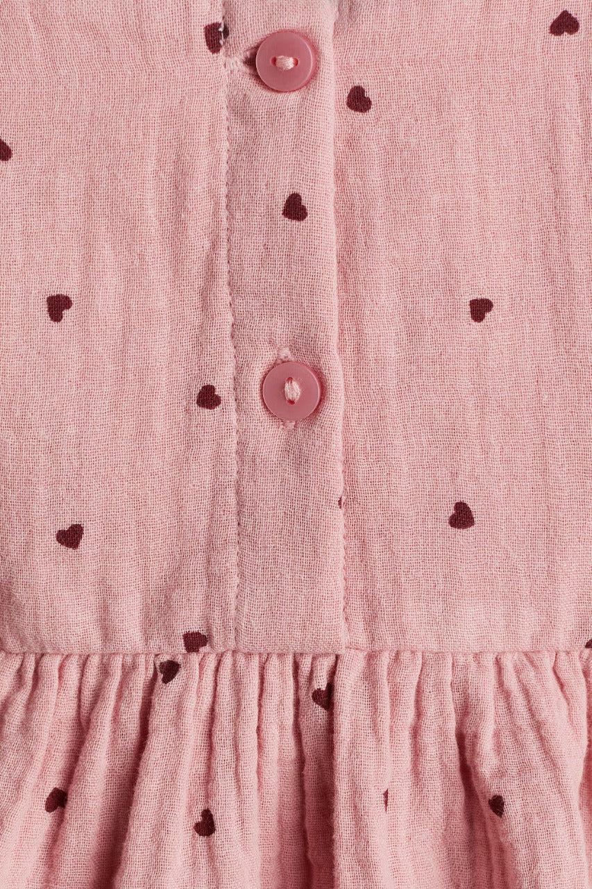 Vestido rosado corazon niña H&M 1199571