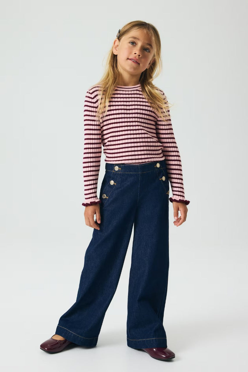 Pantalón cargo jeans azul niña H&M 1283162