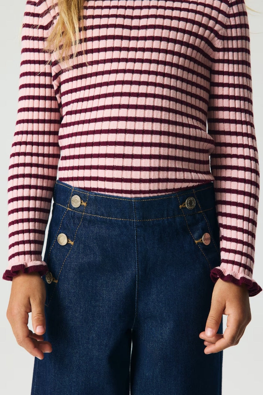Pantalón cargo jeans azul niña H&M 1283162