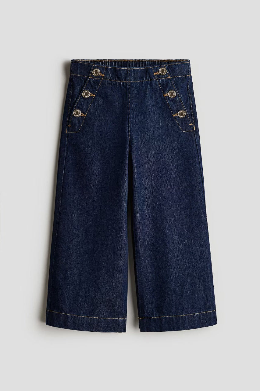 Pantalón cargo jeans azul niña H&M 1283162