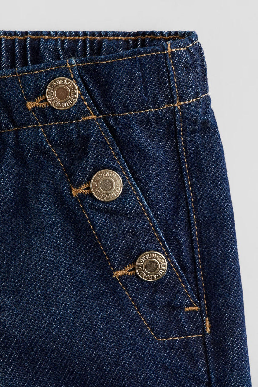 Pantalón cargo jeans azul niña H&M 1283162