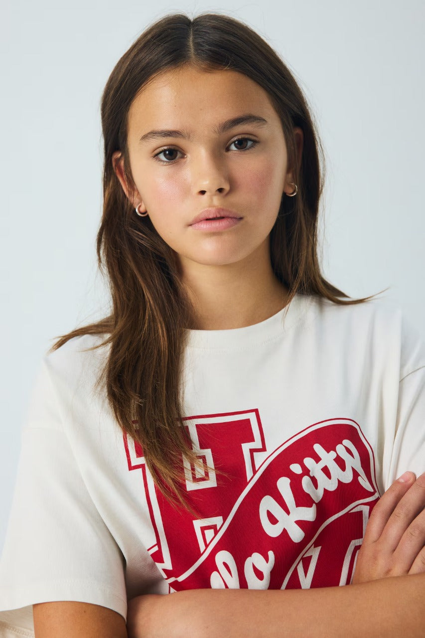 Camisa blanca rojo niña Hello Kitty H&M 1263226