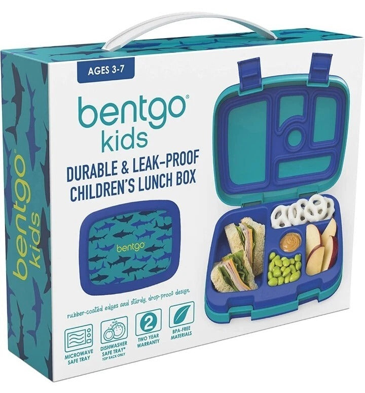 Contenedor para comida lonchera Bentgo bento azul verde BGKDPT-2SHK