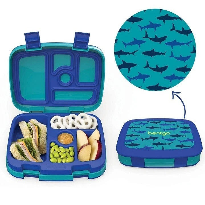 Contenedor para comida lonchera Bentgo bento azul verde BGKDPT-2SHK
