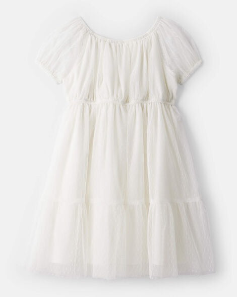 Vestido blanco gala niña Oshkosh 3T579710