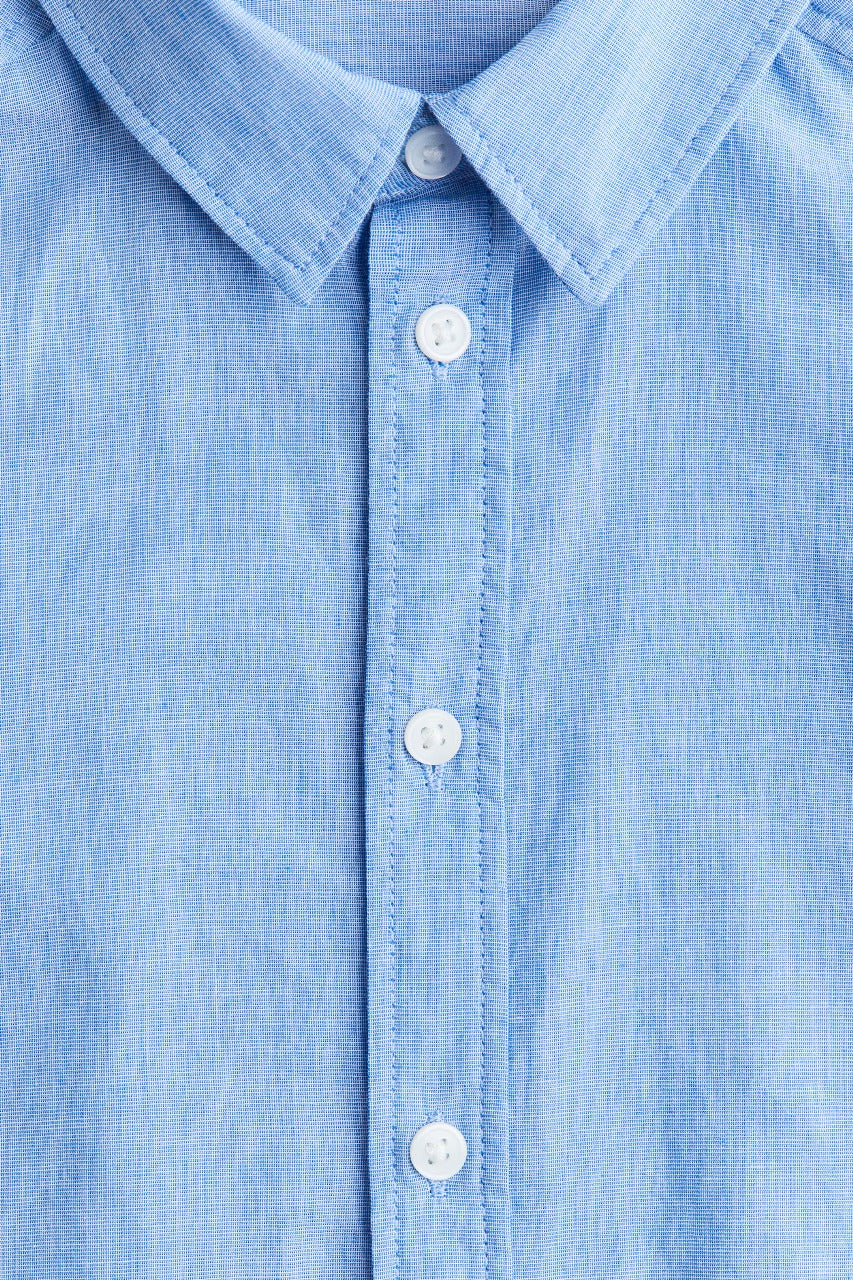 Camisa azul formal niño H&M 1289801005
