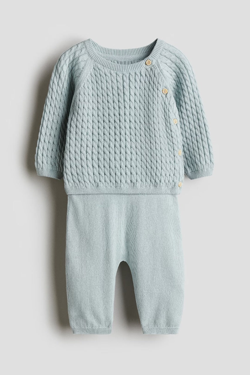 Set conjunto 2 piezas camisa sueter pantalon azul bebe niño 1131075040
