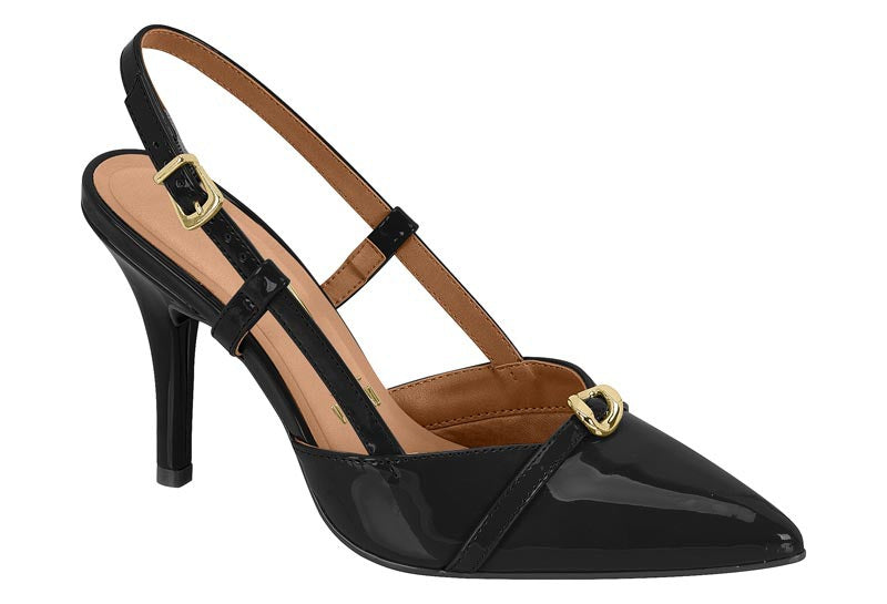 Zapato dama tacon mujer Vizzano Verniz premium negro 13488