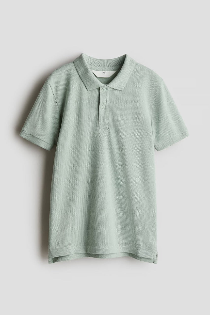 Camisa verde polo niño H&M 1215466008