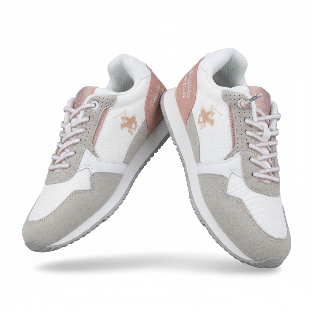 Tenis Polo Club niña blanco rosado JULIA-WHPK-K7 12901090