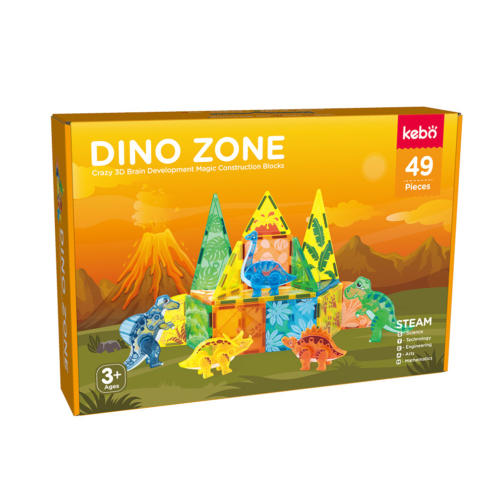 Magnetos Dinosaurios Dino zone 49 piezas