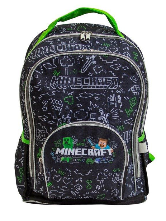 Mochila negra MineCraft  M34-220290