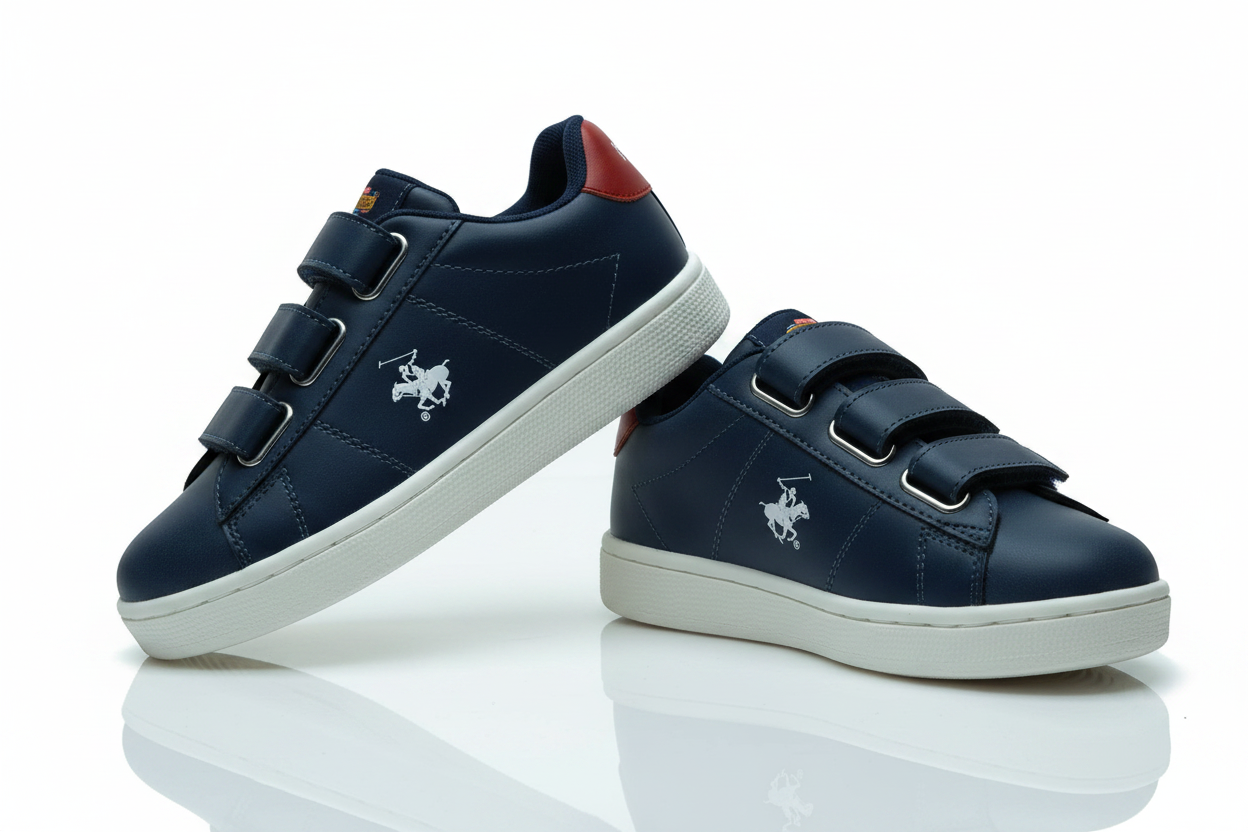 Tenis Polo Club bebe niño y niño azul velcro ROYAL-NV-K7 12901090