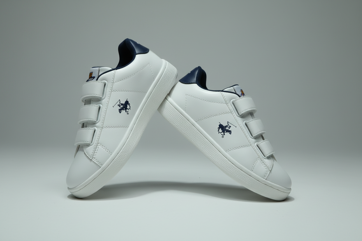 Tenis Polo Club bebe niño blanco velcro ROYAL-WHNV-T7 12901090