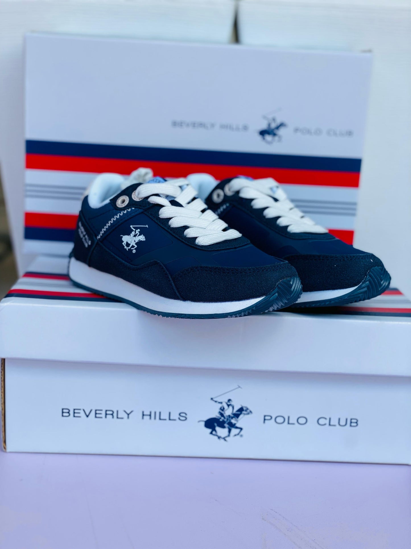 Tenis polo club para niño azul SAMMY-NV-K5