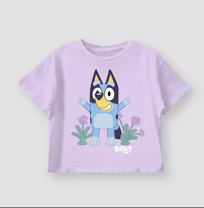 Camisa morada bluey niña
