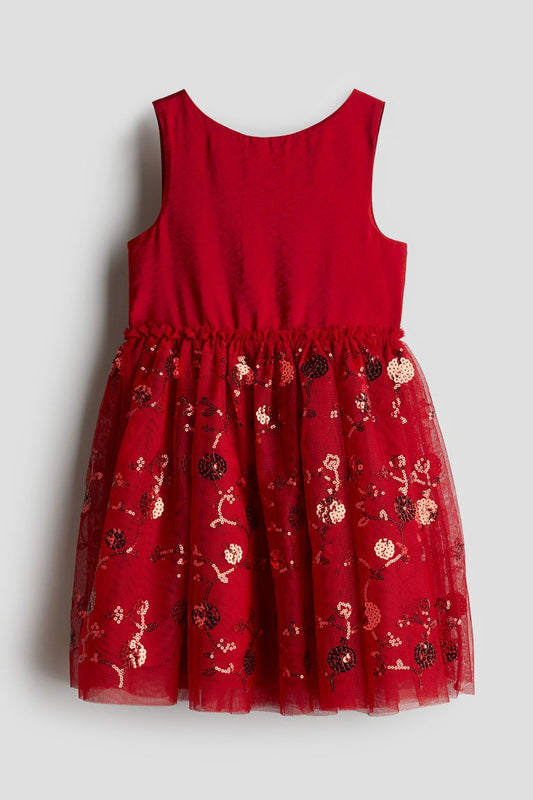 Vestido rojo  tutu H&M niña brillante  61673712