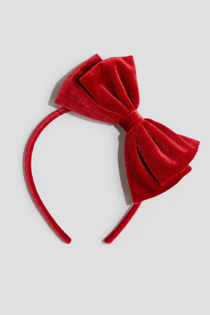 Diadema roja chongo H&M