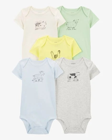 Set 5 mamelucos animales Carter's