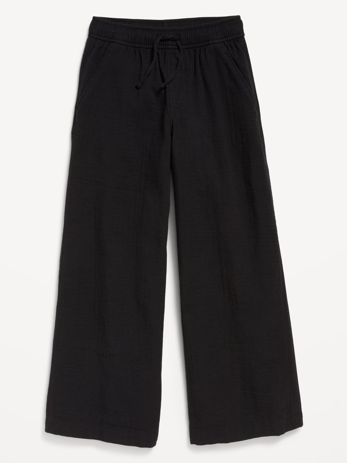 Pantalon negro wide leg niña Old Navy