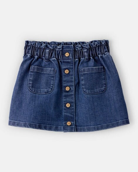 Falda azul jeans niña Carters 2T488510