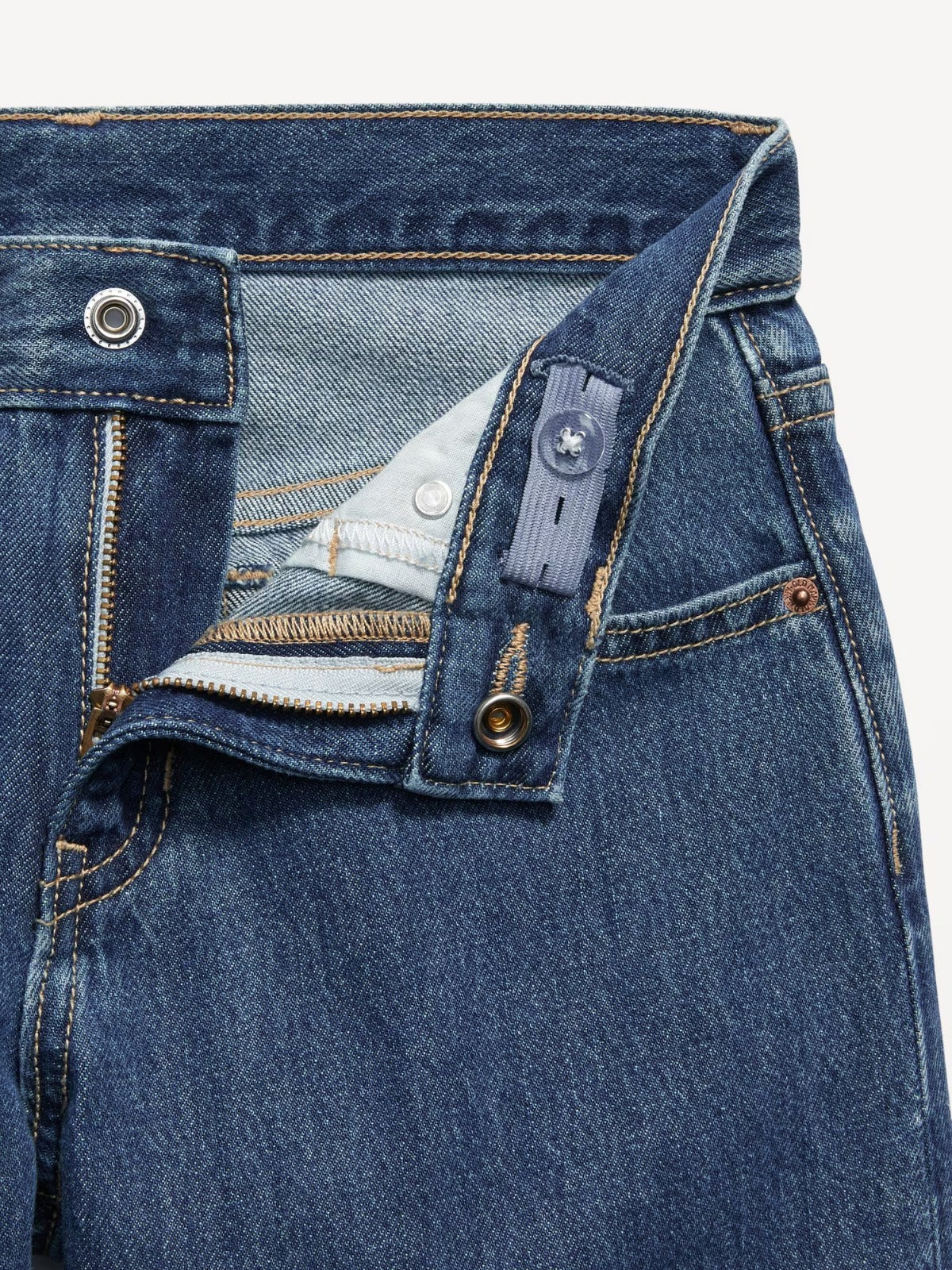 Pantalón jeans acampanado ancho baggy azul niña Old Navy 767111